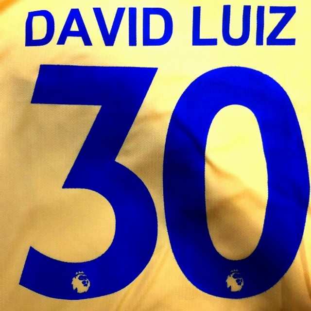 大人用 A036 19 チェルシー DAVID LUIZ*30 ダビド ルイス 黄色 ゲーム